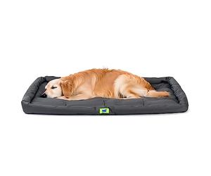 Ferplast Panier Chien Coussin Chien Grande Taille Tissu anti-rayures Matelas pour chien imperméable 107 x 66 x 5 cm.Noir