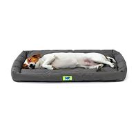 Ferplast Panier Chien Coussin Chien Moyen Taille Tissu Anti-Rayures Matelas pour Chien imperméable 76 x 53 x 5 cm.Noir