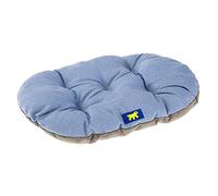 Ferplast Panier Chien, Coussin pour Chats, Lavable, Tapis Chien Chat pour Niches et Voitures, en Coton avec Rembourrage Doux 65 x 42 cm. Bleu Ciel