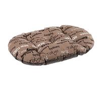 Ferplast Panier Chien Coussin pour Chiens Grands, Lavable, Tapis pour Niches et Voitures, en Coton avec Rembourrage Doux, 100 x 63 cm, Marron
