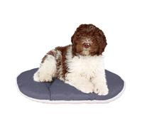 Ferplast Panier Chien Coussin pour Chiens, Lavable, Tapis pour Niches et Voitures, en Coton avec Rembourrage Doux, 78 x 50 cm, Beige