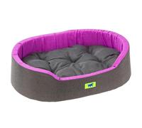 Ferplast Panier Chien Dandy, Coussin Amovible et Lavable, Housse en Coton avec Rembourrage Doux, Idéale également comme Niche pour Chat, 55 x 41 x H 15 cm, Violet