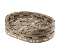 Ferplast Panier Chien Dandy, Coussin Amovible et Lavable, Housse en Coton avec Rembourrage Doux, Idéale Également comme Niche pour Chat, 45 x 35 x H 13 cm, Marron/Beige