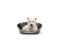 Ferplast Panier Chien Panier Chat 100% en Plastique, Respirante et Antidérapante Siesta Deluxe, 61,5 x 45 x 21,5 cm, Noir