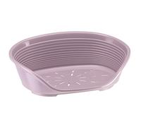 Ferplast Panier Chien Panier Chat 100% en Plastique, Respirante et Antidérapante Siesta Deluxe, 61,5 x 45 x 21,5 cm, Rose