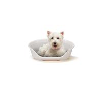 Ferplast Panier Chien Panier Chat 100% en Plastique, Respirante et Antidérapante Siesta Deluxe, 61,5 x 45 x 21,5 cm, Blanc