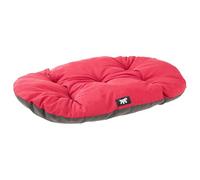 Ferplast Panier Chien Relax, Coussin Chiens Grande Taille, Panier Chats, Tapis pour chenils et Voitures, Lavable, en Coton avec Rembourrage Doux, 100 x 63 cm. Orouge