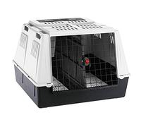 Ferplast Panier Chien Voiture Atlas Car Maxi, Double Ouverture Coulissante, Compartiments de Rangement, Tapis Drainant, Panneau de séparation, L 100 x W 80 x H 71 cm - Max 60 Kg.