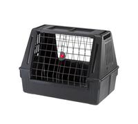 Ferplast Panier Chien Voiture, Atlas Car Scenic 80, Visibilité Maximale, Compartiments de Rangement, Double Porte Coulissante, Tapis Drainant L 82 x W 51 x H 61 cm - Max 20 kg