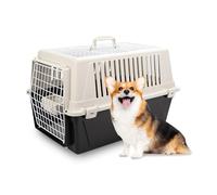 Ferplast Panier transport ATLAS 30 OPEN – chiens/chats ≤12 kg, coussin & écuelle, toit ouvrant