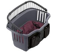 ATLAS Bike 20 Rapid Panier de transport pour vélo en plastique pour chien gris 35,5 x 47 x 34,5cm