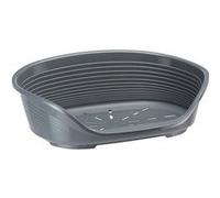 Ferplast Panier Pour Chien Plastique Siesta Deluxe Taille 10 - 93,5X68X28,5 Cm - Gris Foncé Gris G
