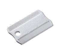 Ferplast Peigne anti-puces double pour chiens et chats - Dents arrondies en plastique pour poils courts et mi-longs