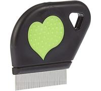 Ferplast Peigne anti-puces pour chiens et chats, dents arrondies en acier inoxydable