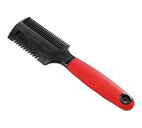 Ferplast Peigne pour chien avec rasoir, lame intégrée, double fonction, dents en plastique disponibles en deux tailles, manche antidérapant