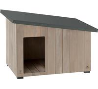 FERPLAST - ARGO 100 Niche pour chien en bois de pin nordique L 100 x L 55 x H 73,5 cm