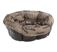 Ferplast Rembourrage de Rechange pour niches pour Chiens et Chats, Coussin rembourré pour Niche en Plastique (Non Incluse), Lavable, réglable 52 x 39 x 21 cm, Marron XXS