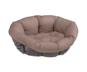 Ferplast Rembourrage de Rechange pour niches pour Chiens et Chats, Coussin rembourré pour Niche en Plastique (Non Incluse), Lavable, réglable 52 x 39 x 21 cm, Gris XXS
