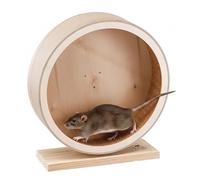 Ferplast Roue en Bois pour Cochon d'Inde, Jouets en Bois Souris Chinchilla, Cobayes, Diamètre 26,4 cm