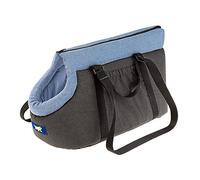 Ferplast Sac de Transport pour Chat BORSELLO, Sac Transport Chien, Caisse Transport Chien,Sangles réglables, Sangle de sécurité, Lavable, Max 10 Kg, 48 x 26 x h 26 cm, Bleu