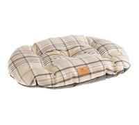 Ferplast Coussin Scott rembourré double-face écossais velours lavable pour chien/chat Marron 45/2