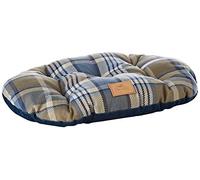 Ferplast Scott Coussin Rembourré Double-Face/Écossais/Velours Doux/Lavable pour Chien/Chat Bleu 45/2 1 Unité