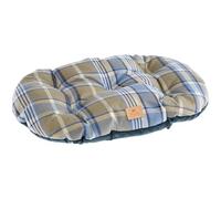 Ferplast Scott Coussin Rembourré Double-Face/Écossais/Velours Doux/Lavable pour Chien/Chat Bleu 65/6 1 Unité
