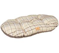 Ferplast Scott Coussin Rembourré Double-Face/Écossais/Velours Doux/Lavable pour Chien/Chat Marron 78/8 1 Unité