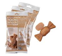 Ferplast Snack Chien Snack Naturel pour Chien Snack Hygiène buccale Petite Taille pour la santé intestinale avec algue Euglena Kit de 3 Paquets 225g