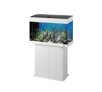 Ferplast Stand Dubai 80 Meuble pour Aquarium avec Portes et Étagère, Pieds Réglables, Étage Résistant à l'eau, 81 x 36 x 73 cm, Bois Blanc