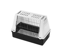 Ferplast Transport Chiens pour Voiture ATLAS CAR MINI avec Grilles d'aération, Tapis Drainant inclus Gris