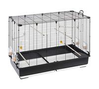 Ferplast Volière Cage à Oiseaux Piano 7 Grande Cage pour Oiseaux, Canaris, Pinsons, Perruches Ondulées, Inséparables, en Métal, Accessoires Inclus Mangeoires rotatives Perchoirs, 99,5 x 53 x h 74 cm.