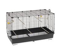 Ferplast Volière Cage à Oiseaux Piano 8 Grande Cage pour Oiseaux, Canaris, Pinsons, Perruches Ondulées, Inséparables, en Métal, Accessoires Inclus Mangeoires rotatives Perchoirs, 118 x 59 x h 75 cm.