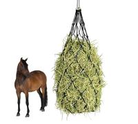 FerraDrend Noir Filet A Foin Chevaux 12,5 X 12,5 cm Maillage, Sac à Foin Filet de Nourriture pour Foin Maille avec Anneau de Fixation pour Chèvres, Moutons, Adapté Pâturage