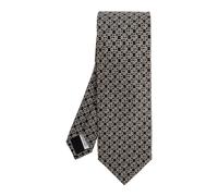 Ferragamo - 5 Brando Silk Tie - Homme - Accessoires - Noir - Taille: ONE Size
