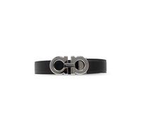 Ferragamo - Adjustable Double Gancini Belt - Homme - Accessoires - Noir - Taille: 100 CM