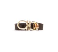 Ferragamo - Adjustable Gancini Belt - Homme - Accessoires - Brun - Taille: 95 CM