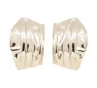 Ferragamo - Asymmetric Draped Earrings - Femme - Accessoires - Jaune - Taille: ONE Size
