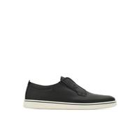 Ferragamo - Baskets en cuir slip-on - Homme - Chaussures - Noir - Taille: 40 EU