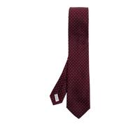 Ferragamo - Biella Gancini Jacquard Tie - Homme - Accessoires - Rouge - Taille: ONE Size