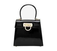 Ferragamo - Borsa a Mano Gancini Piccola - Femme - Sacs - Noir - Taille: ONE Size