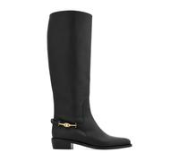 Ferragamo - Bottes d'équitation Therma à boucle F - Femme - Chaussures - Noir - Taille: 39 EU