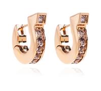 Ferragamo - Boucles d`oreilles avec cristaux - Femme - Accessoires - Jaune - Taille: ONE Size