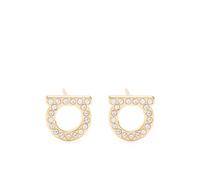 Ferragamo - Boucles d'oreilles logo - Femme - Accessoires - Jaune - Taille: ONE Size