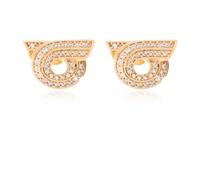 Ferragamo - Boucles d`oreilles dorées - Femme - Accessoires - Jaune - Taille: ONE Size
