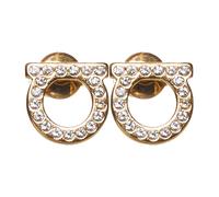 Ferragamo - Boucles d`oreilles Gancio - Femme - Accessoires - Jaune - Taille: ONE Size