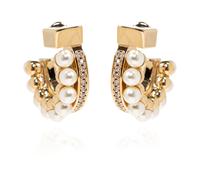 Ferragamo - Boucles d'oreilles semi-circulaires - Femme - Accessoires - Jaune - Taille: ONE Size