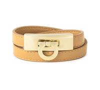 Ferragamo - Bracelet Hug Gancini - Femme - Accessoires - Beige - Taille: ONE Size