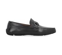 Ferragamo - Mocassins en Cuir Bout Rond Veau - Homme - Chaussures - Noir - Taille: 40 1/2 EU