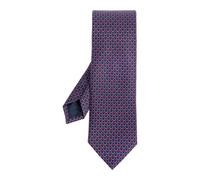Ferragamo - Carato Silk Tie - Homme - Accessoires - Bleu - Taille: ONE Size